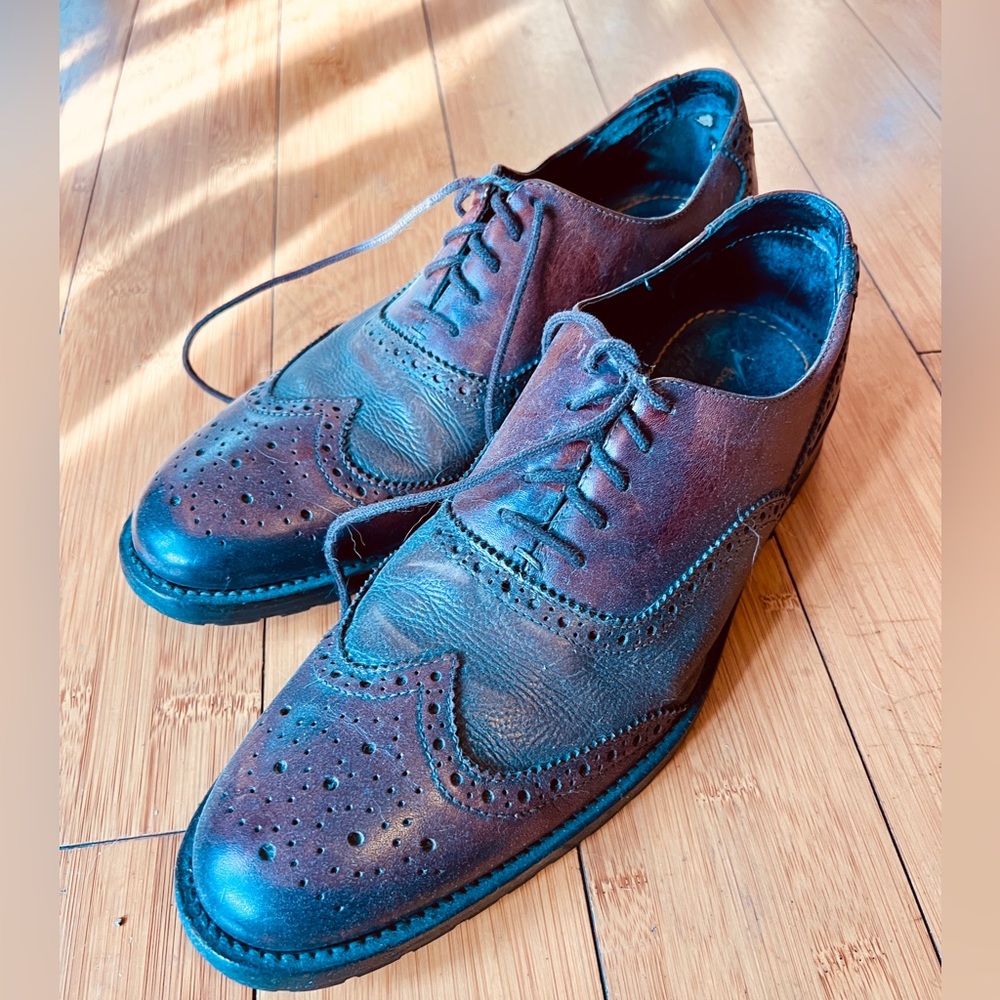Ben Sherman Brogues Brown Leather Dress Oxford Shoes